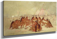 Pipe Dance, Assiniboine By George Catlin Fine Art Print
