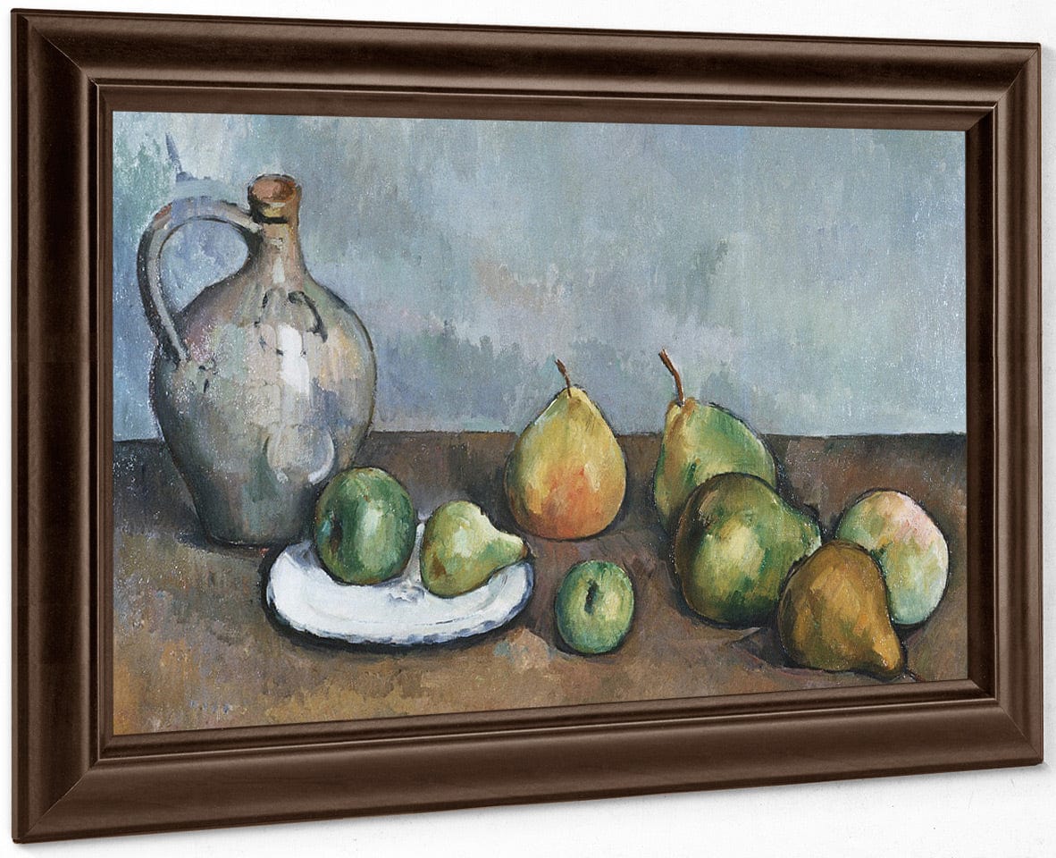 Pitcher And Fruit By Paul Cezanne Fine Art Print