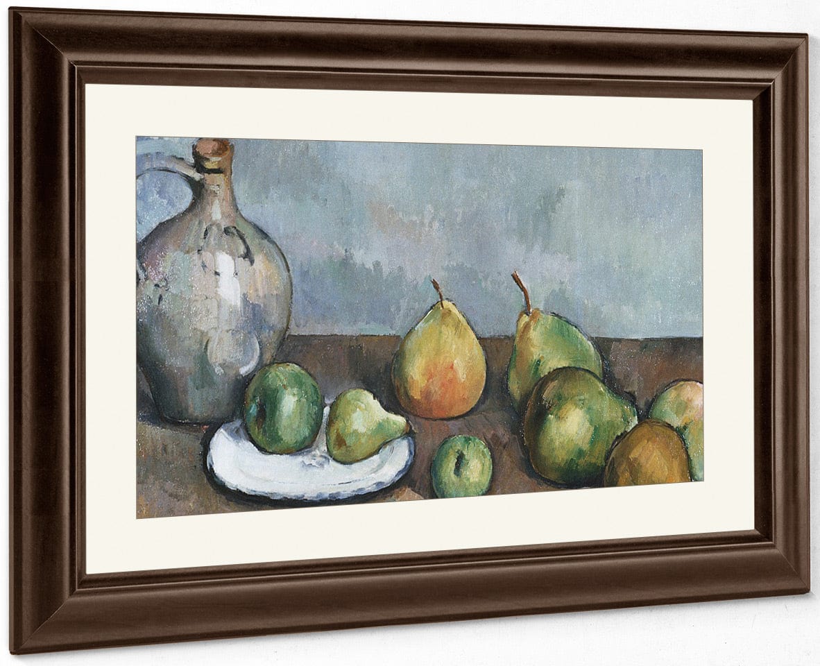 Pitcher And Fruit By Paul Cezanne Fine Art Print