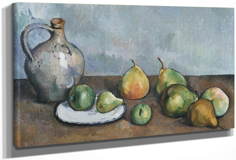 Pitcher And Fruit By Paul Cezanne Fine Art Print