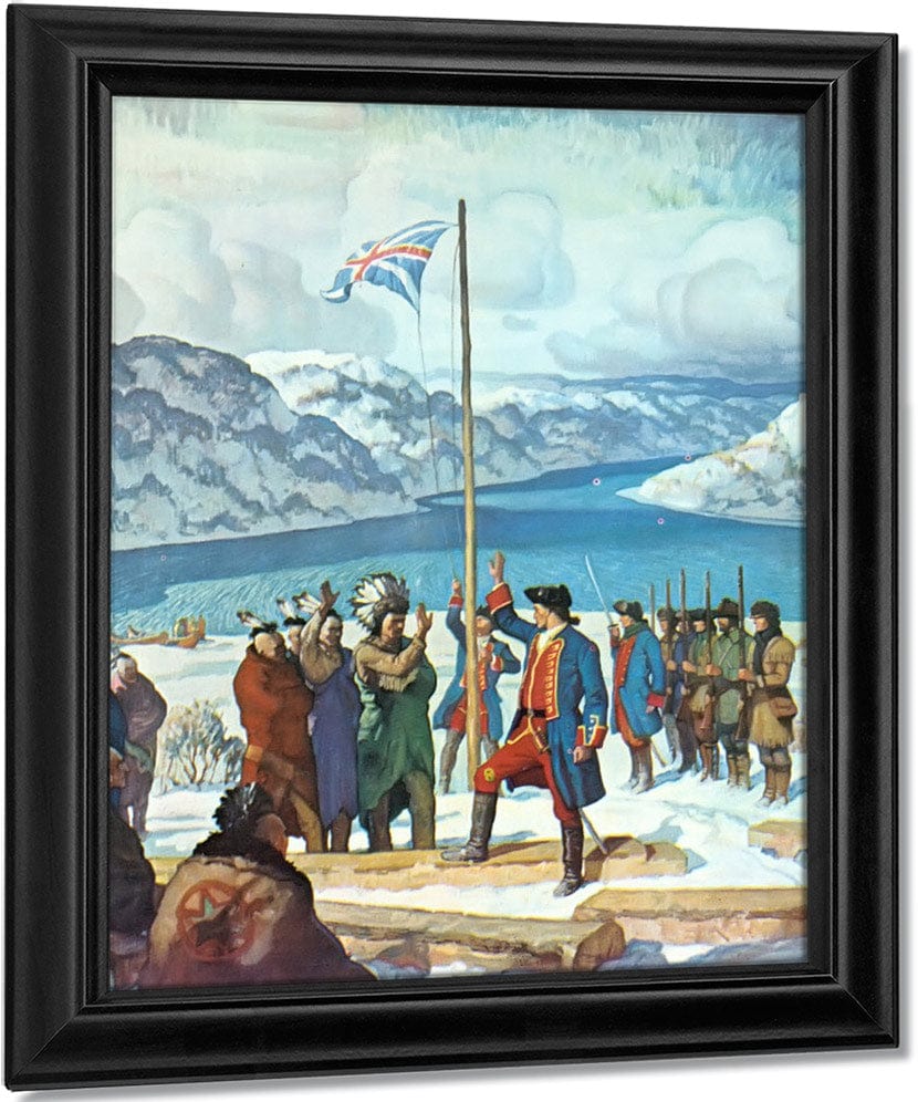 Pittsburgh In The Beginning Fort Prince George By NC Wyeth Fine Art Print