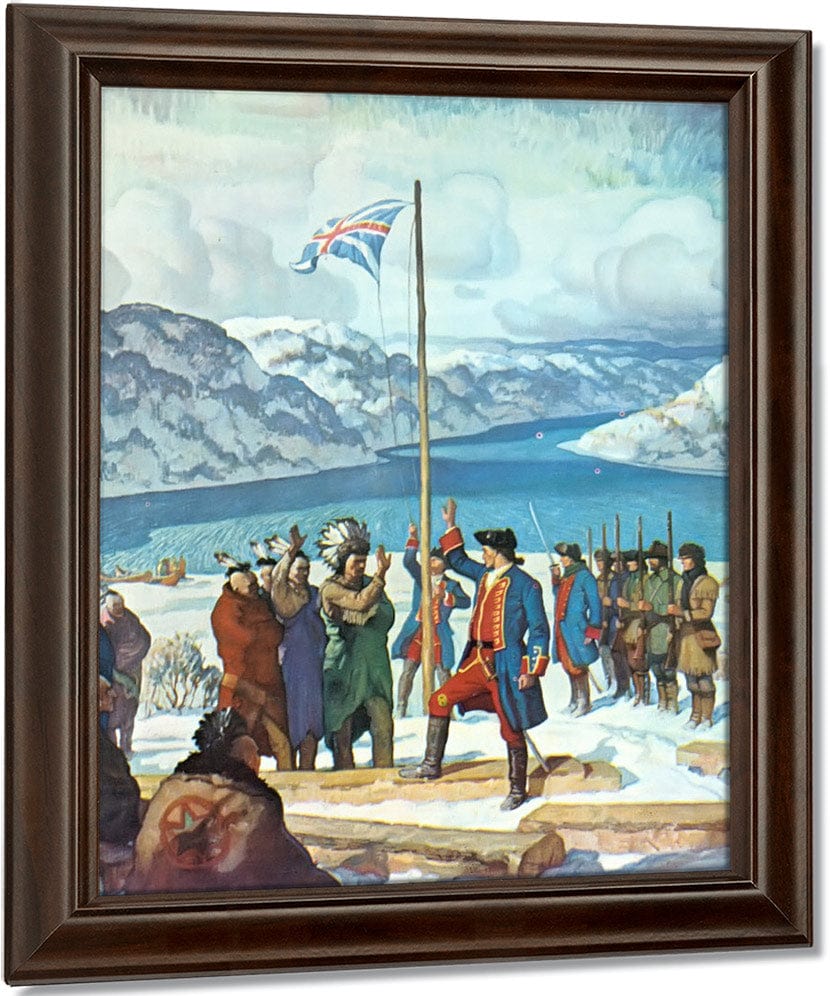 Pittsburgh In The Beginning Fort Prince George By NC Wyeth Fine Art Print