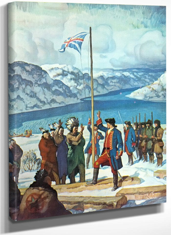 Pittsburgh In The Beginning Fort Prince George By NC Wyeth Fine Art Print