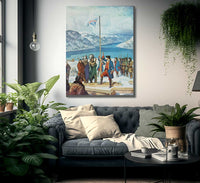 Pittsburgh In The Beginning Fort Prince George By NC Wyeth Fine Art Print