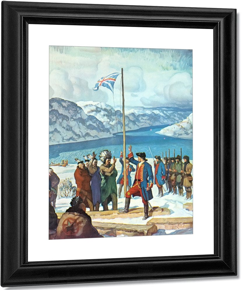 Pittsburgh In The Beginning Fort Prince George By NC Wyeth Fine Art Print