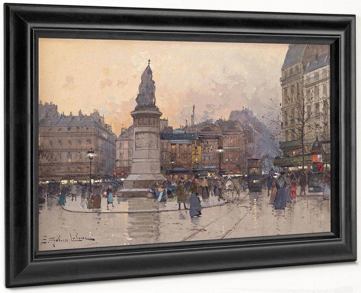 Place Clichy 2 By Eugene Galien Laloue Fine Art Print