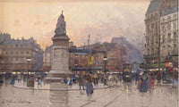 Place Clichy 2 By Eugene Galien Laloue Fine Art Print