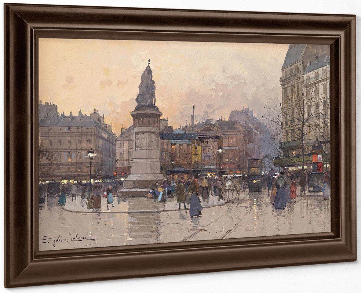 Place Clichy 2 By Eugene Galien Laloue Fine Art Print