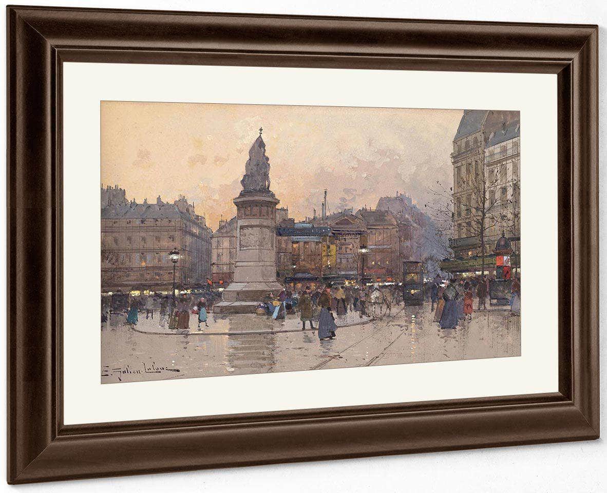 Place Clichy 2 By Eugene Galien Laloue Fine Art Print