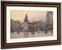 Place Clichy 2 By Eugene Galien Laloue Fine Art Print