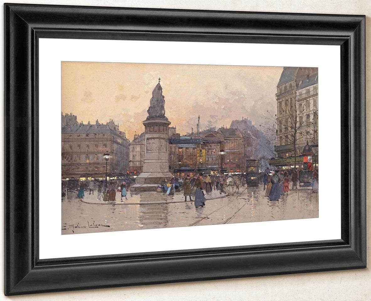 Place Clichy 2 By Eugene Galien Laloue Fine Art Print