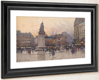 Place Clichy 2 By Eugene Galien Laloue Fine Art Print