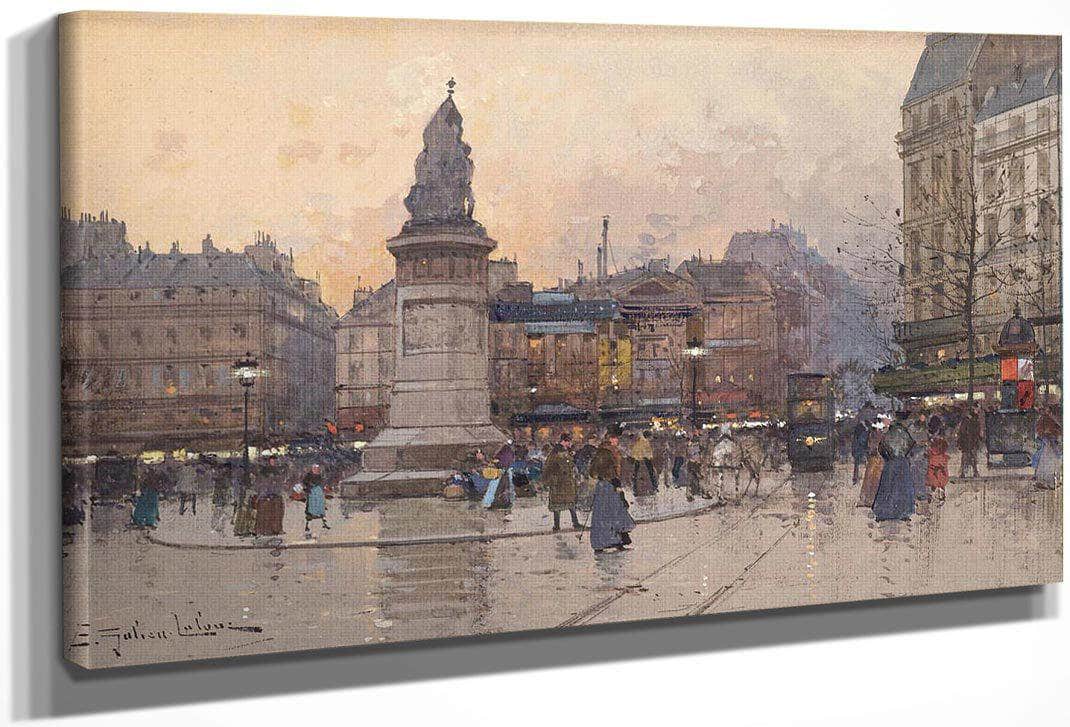 Place Clichy 2 By Eugene Galien Laloue Fine Art Print