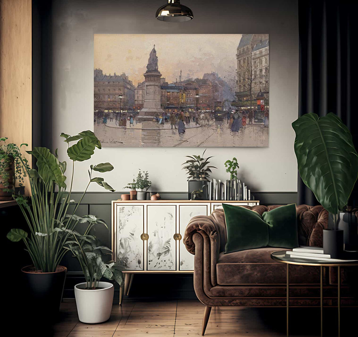 Place Clichy 2 By Eugene Galien Laloue Fine Art Print