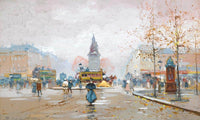 Place Clichy By Eugene Galien Laloue Fine Art Print