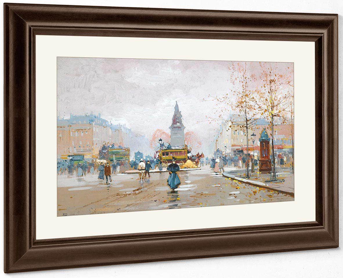 Place Clichy By Eugene Galien Laloue Fine Art Print