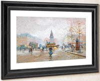 Place Clichy By Eugene Galien Laloue Fine Art Print