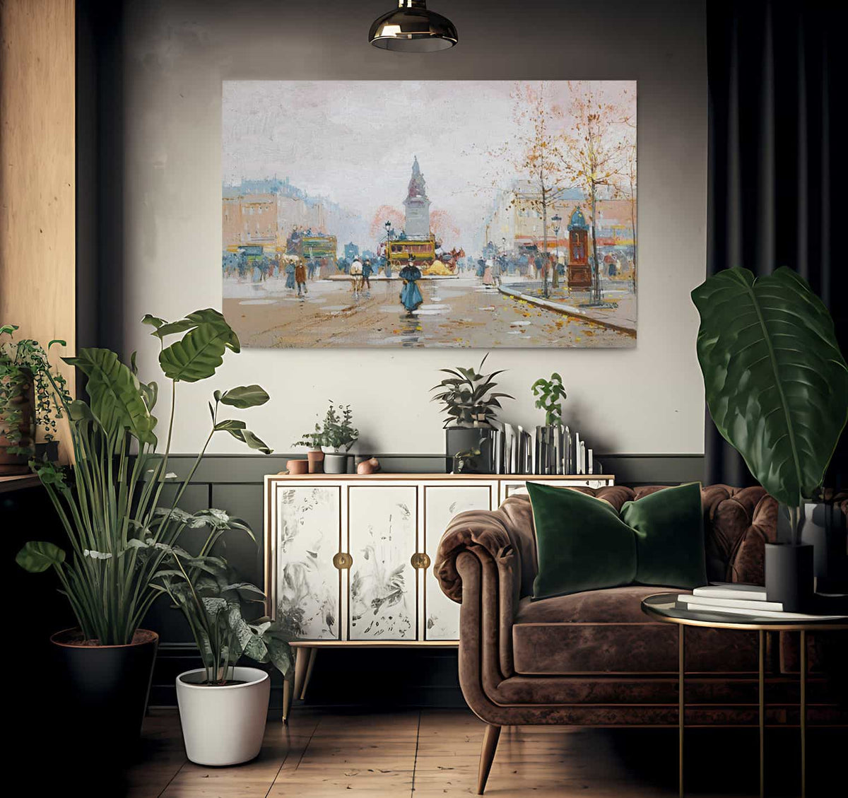 Place Clichy By Eugene Galien Laloue Fine Art Print