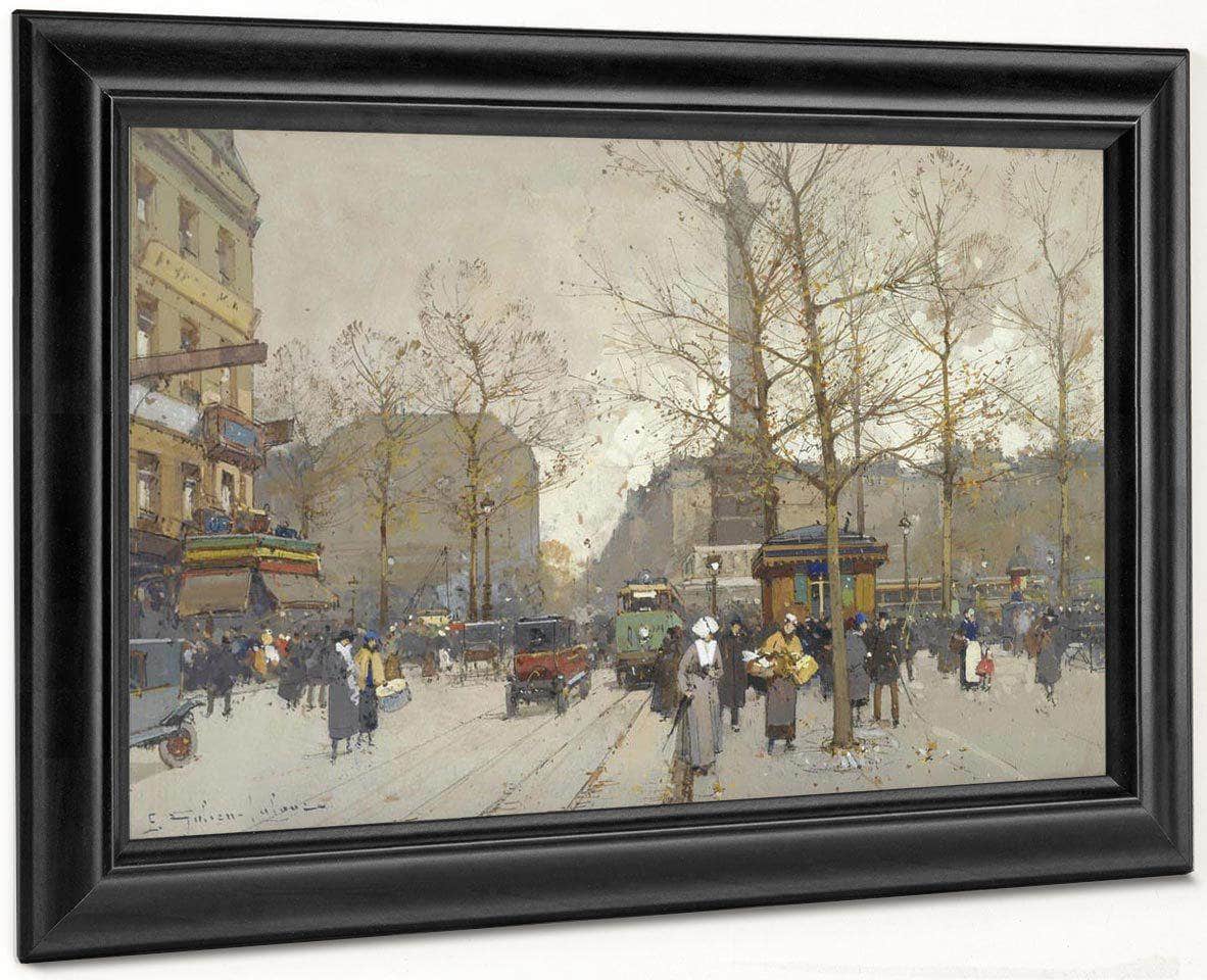 Place De La Bastille 2 By Eugene Galien Laloue Fine Art Print