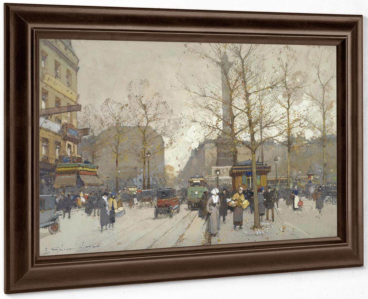 Place De La Bastille 2 By Eugene Galien Laloue Fine Art Print