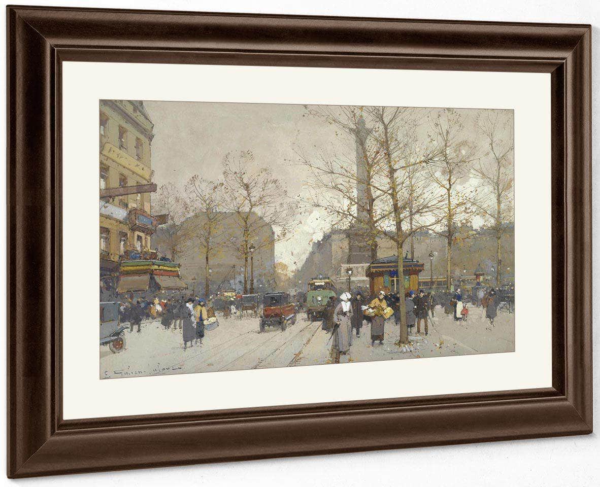 Place De La Bastille 2 By Eugene Galien Laloue Fine Art Print