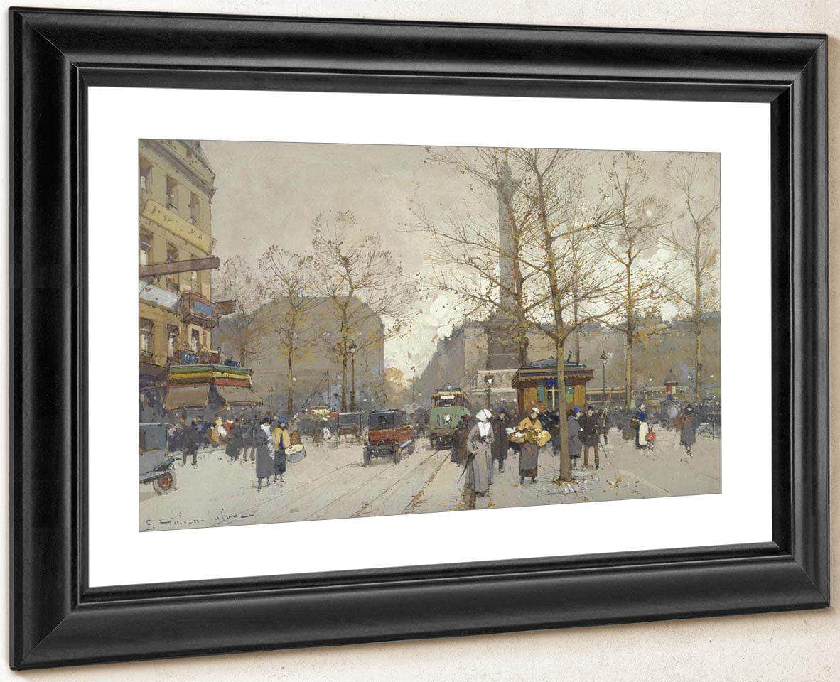 Place De La Bastille 2 By Eugene Galien Laloue Fine Art Print