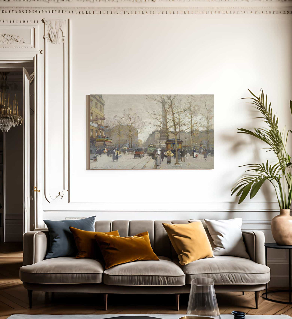 Place De La Bastille 2 By Eugene Galien Laloue Fine Art Print