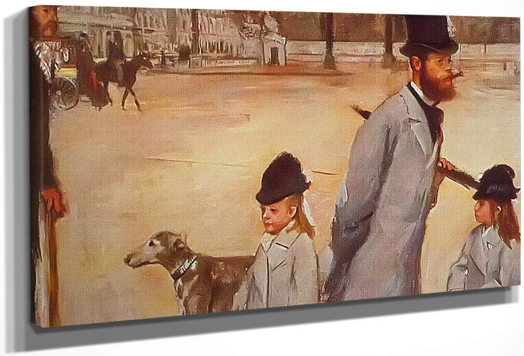 Place De La Concorde By Edgar Degas Fine Art Print