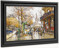Place De La Republique By Eugene Galien Laloue Fine Art Print