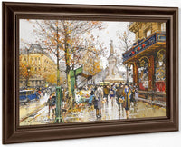 Place De La Republique By Eugene Galien Laloue Fine Art Print