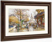 Place De La Republique By Eugene Galien Laloue Fine Art Print