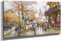 Place De La Republique By Eugene Galien Laloue Fine Art Print