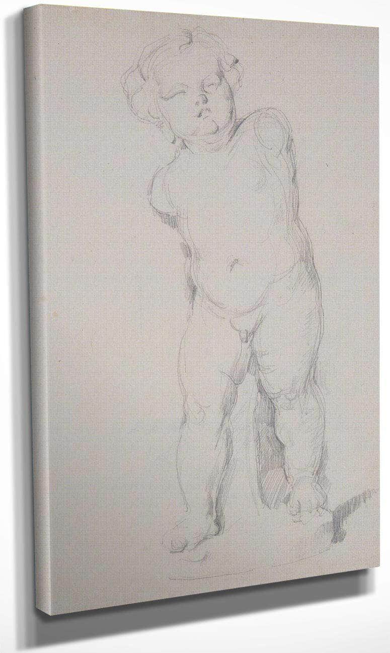 Plaster Cupid By Cezanne Paul Fine Art Print
