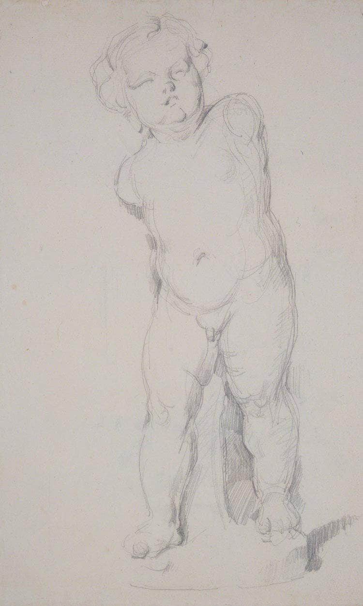 Plaster Cupid By Cezanne Paul Fine Art Print