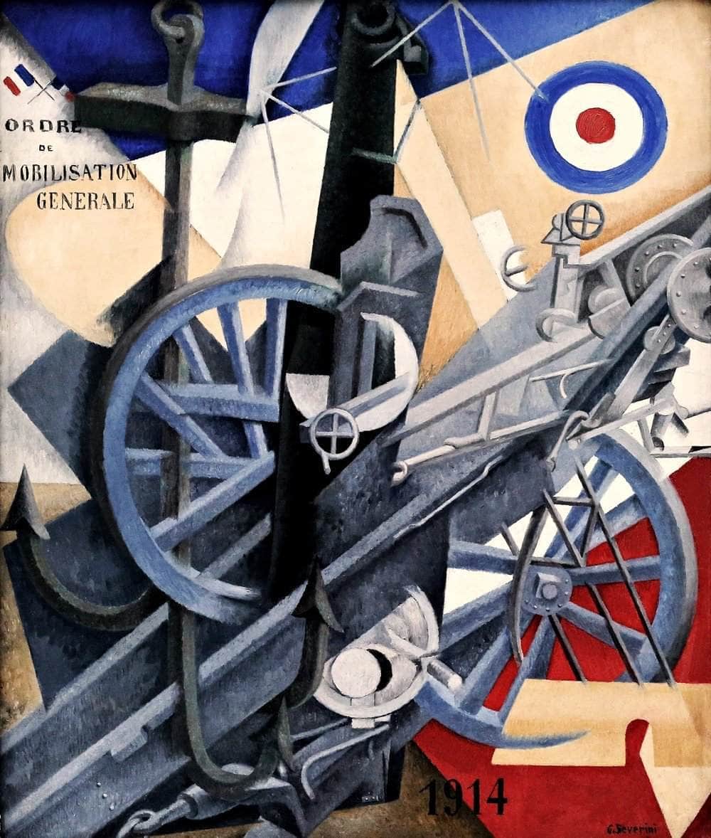 Plastic Synthesis Of The Idea Of War Painting Gino Severini Canvas Art Fine Art Print