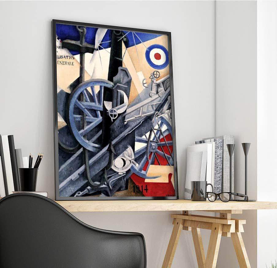 Plastic Synthesis Of The Idea Of War Painting Gino Severini Canvas Art Fine Art Print