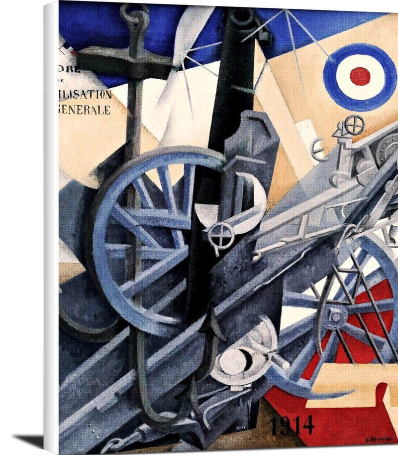 Plastic Synthesis Of The Idea Of War Painting Gino Severini Canvas Art Fine Art Print