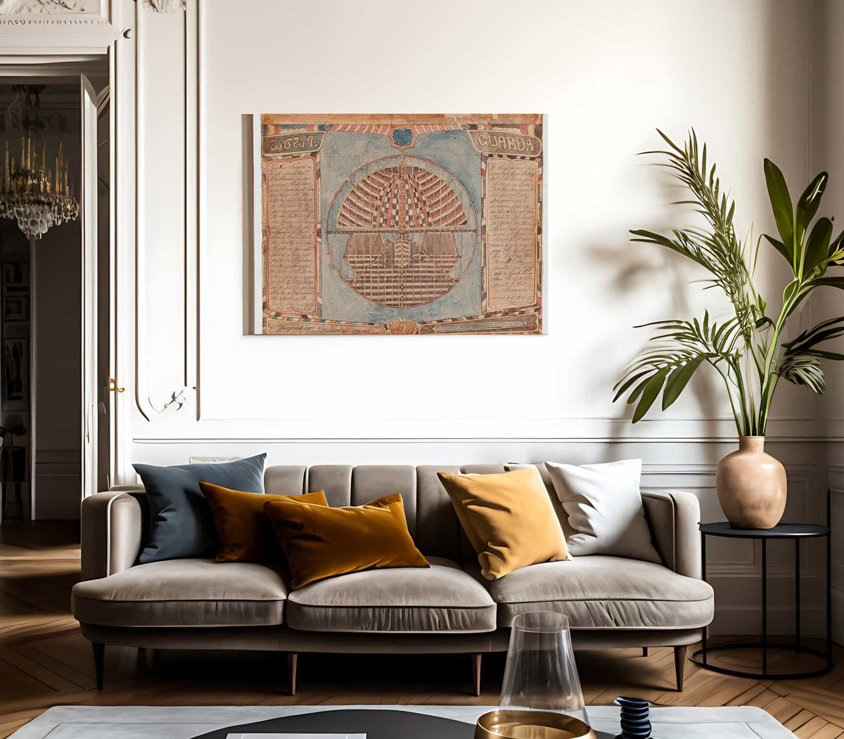 Plate 2627 Guarda 1912 By Charles Dellschau Fine Art Print