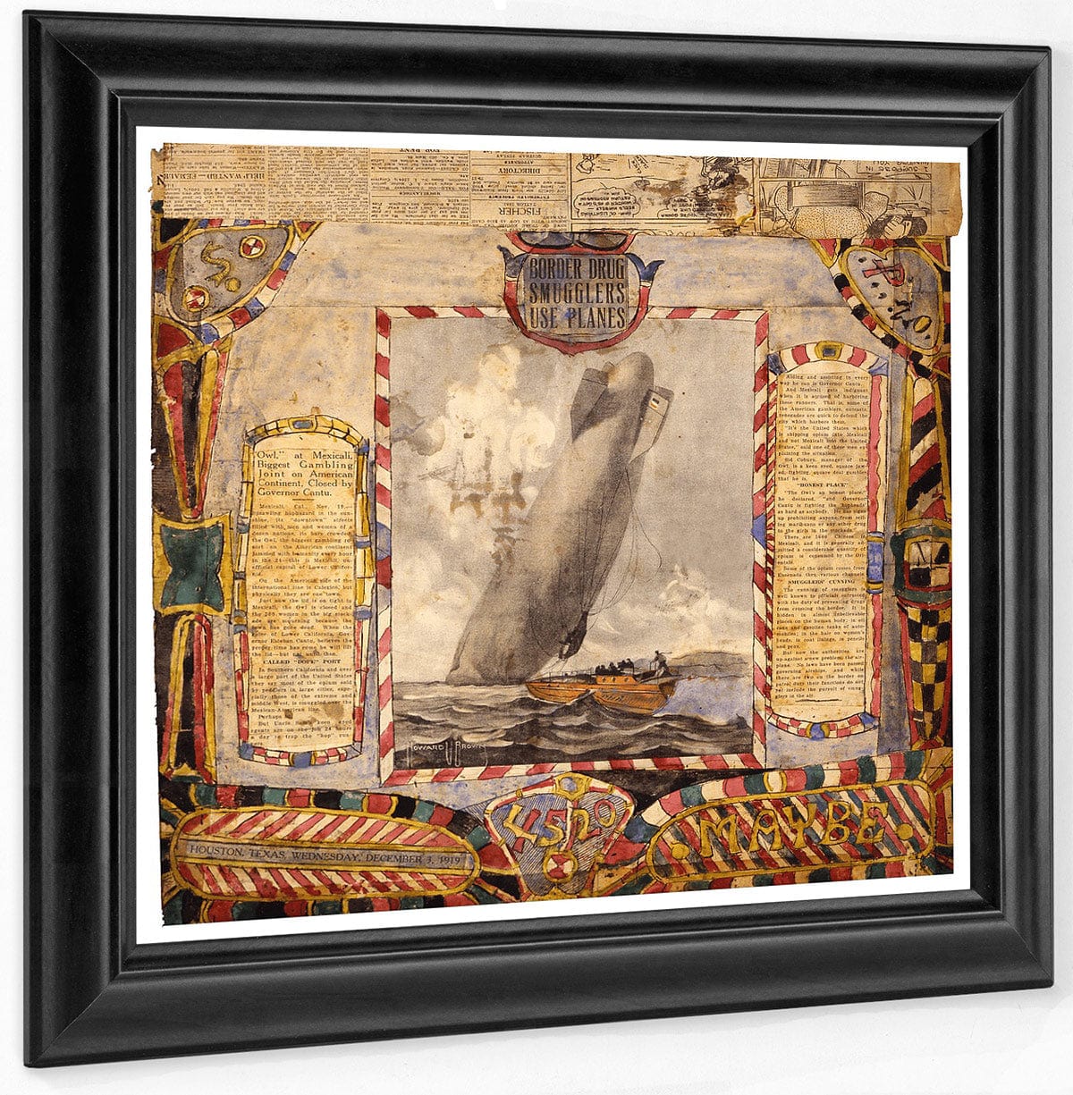 Plate 4520 Maybe 1900 By Charles Dellschau Fine Art Print