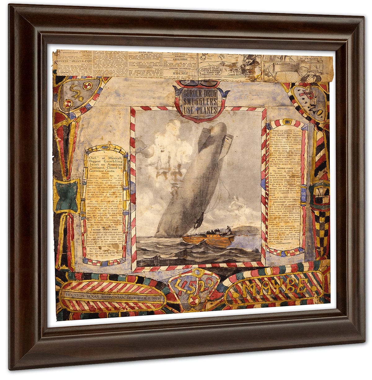 Plate 4520 Maybe 1900 By Charles Dellschau Fine Art Print