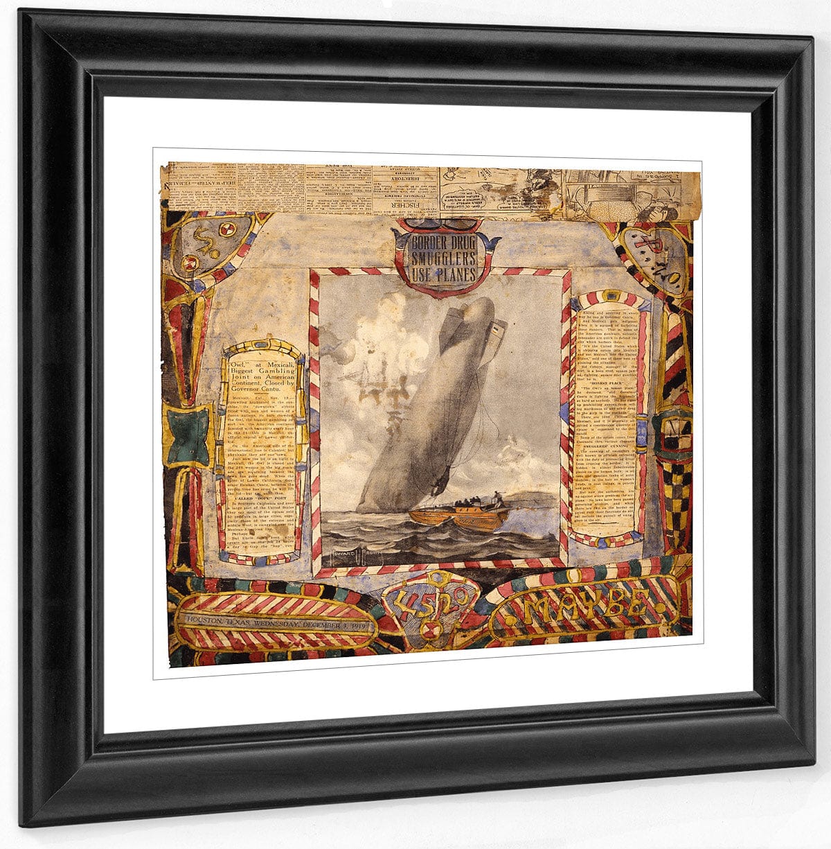 Plate 4520 Maybe 1900 By Charles Dellschau Fine Art Print