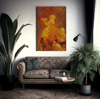 Plate Of Milk Circa 1920 By Louis Icart Fine Art Print