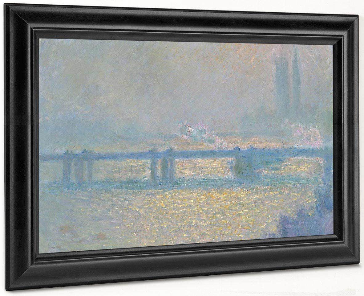 Plate Of Peaches Charing Cross Bridge (Overcast Day) By Henri Fantin Latour Fine Art Print