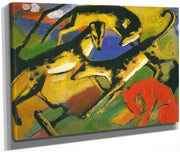 Playing Dogs By Franz Marc Fine Art Print