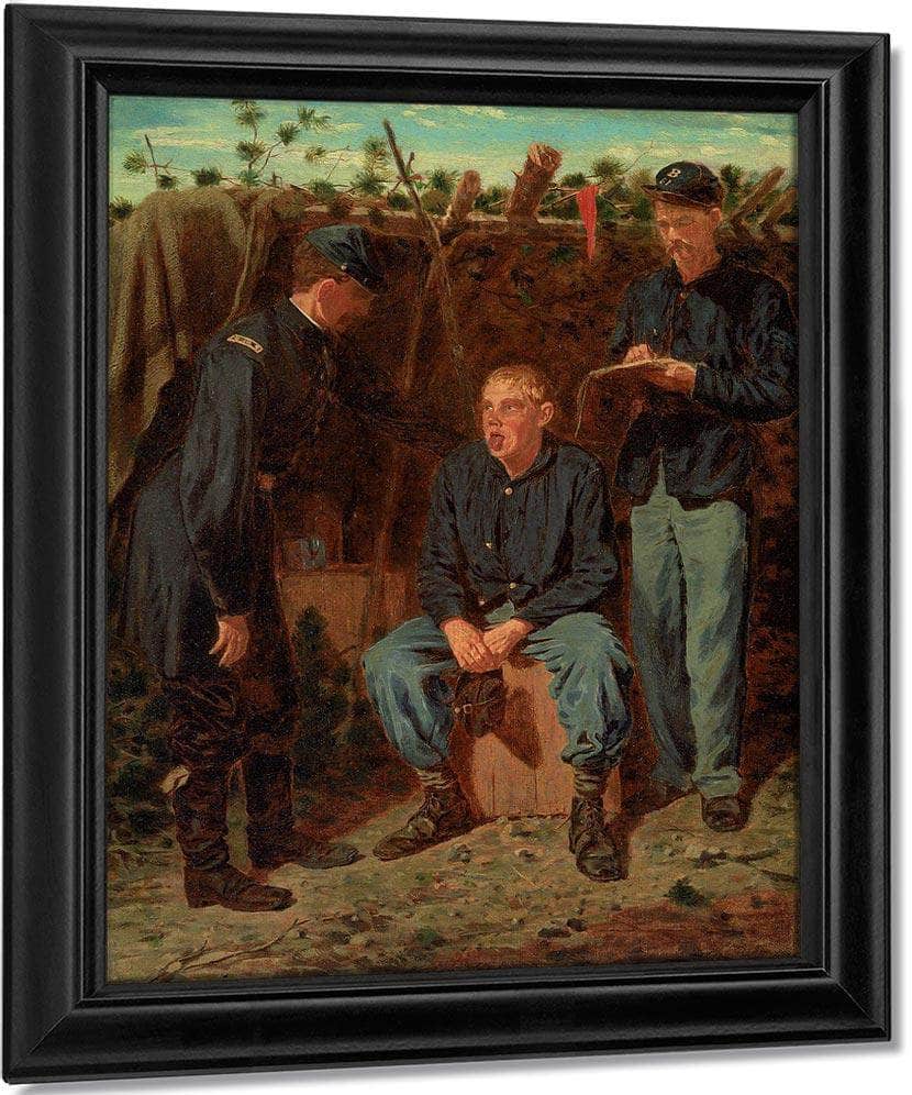 Playing Old Soldier By Winslow Homer Fine Art Print