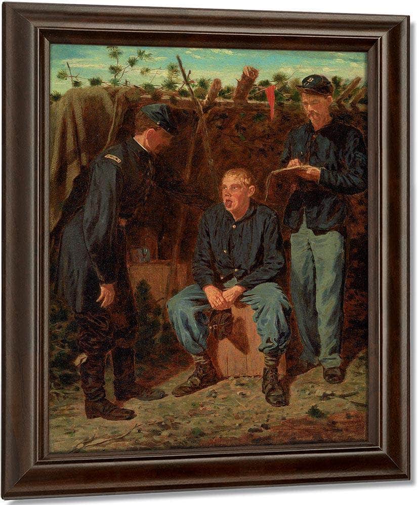 Playing Old Soldier By Winslow Homer Fine Art Print