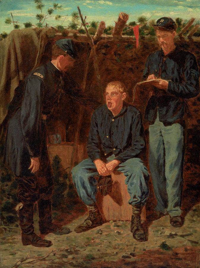 Playing Old Soldier By Winslow Homer Fine Art Print