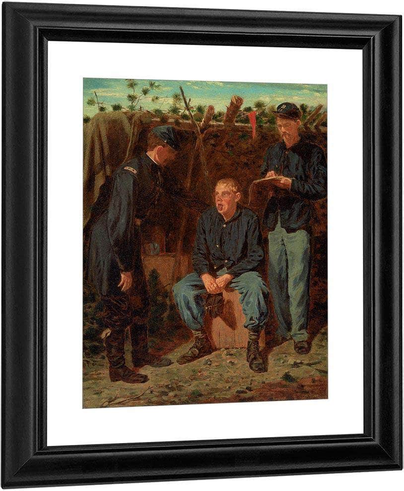 Playing Old Soldier By Winslow Homer Fine Art Print