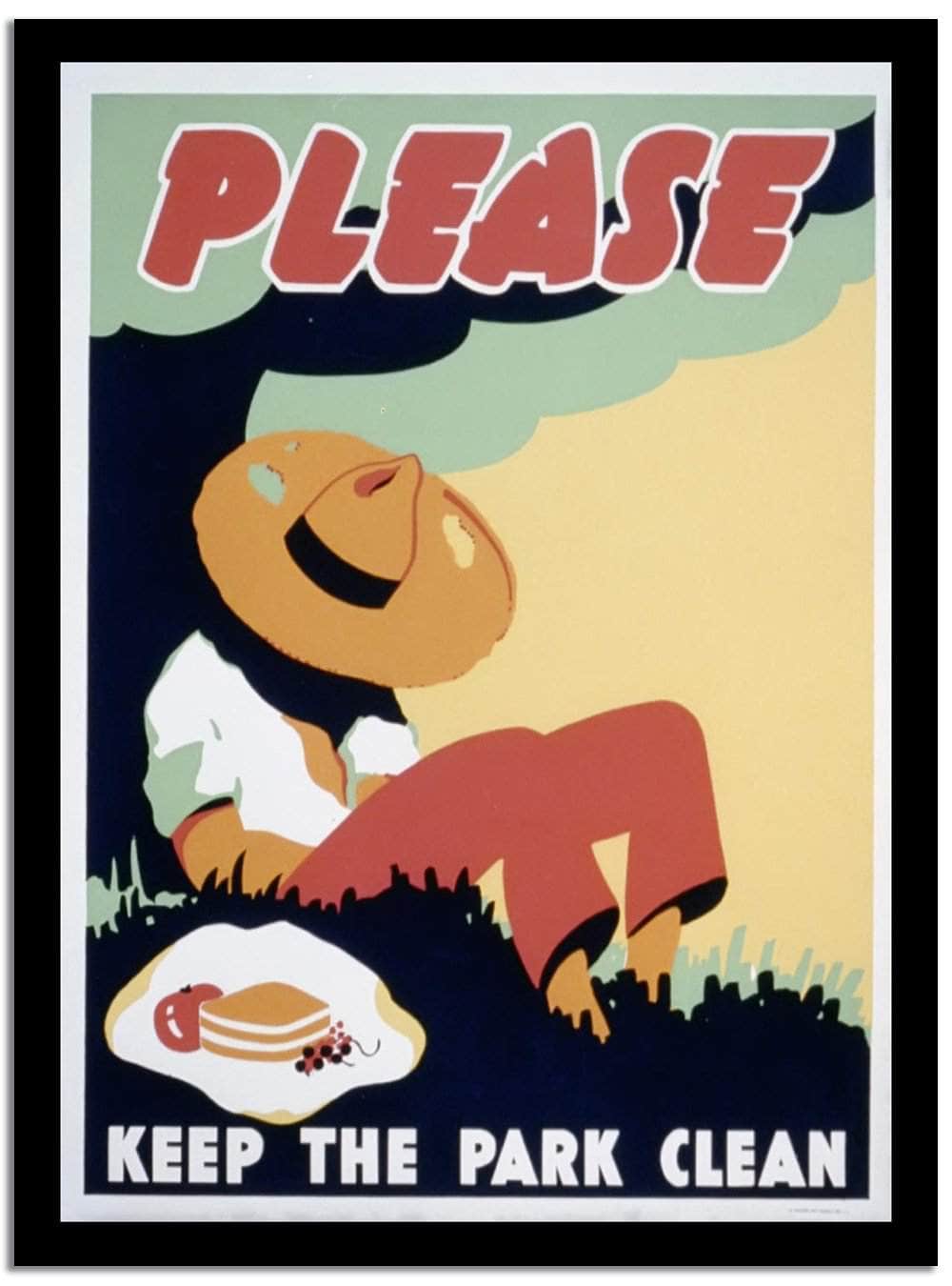 Please Keep The Park Clean  Wpa Vintage Advertising Fine Art Print