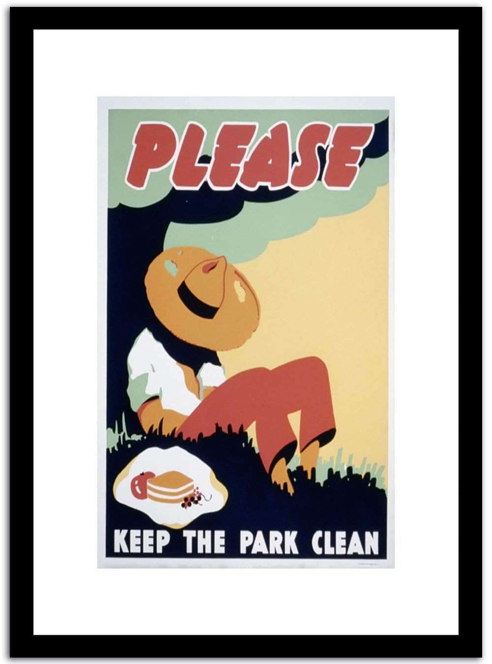 Please Keep The Park Clean  Wpa Vintage Advertising Fine Art Print